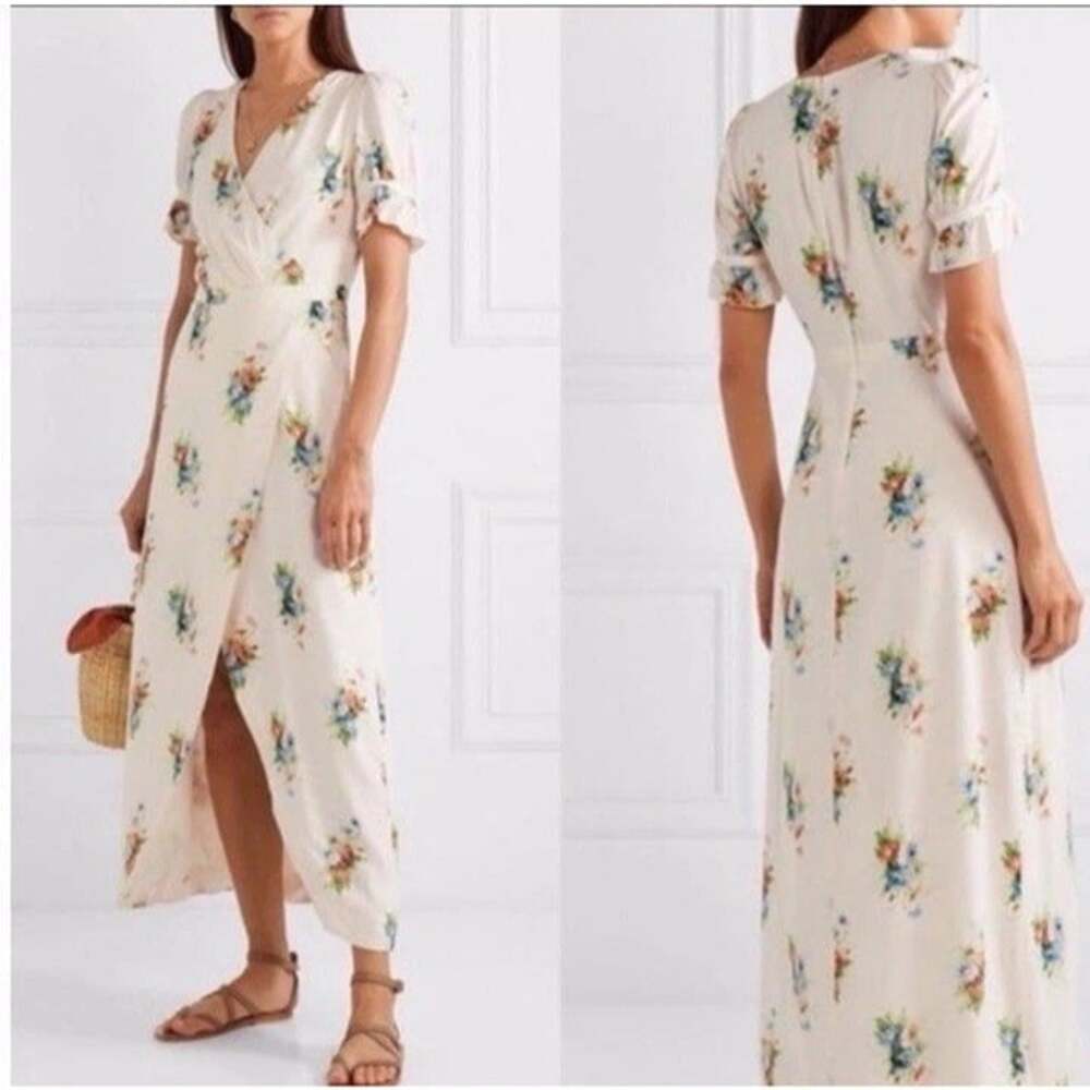 Madewell Ruffle-Sleeve Maxi Dress in Classic Corsage Size 2